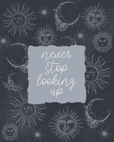 Never Stop Looking White Modern Wood Framed Art Print with Double Matting by Allen, Kimberly