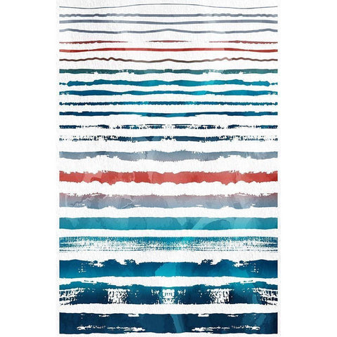 Beach Hues Black Modern Wood Framed Art Print by Allen, Kimberly