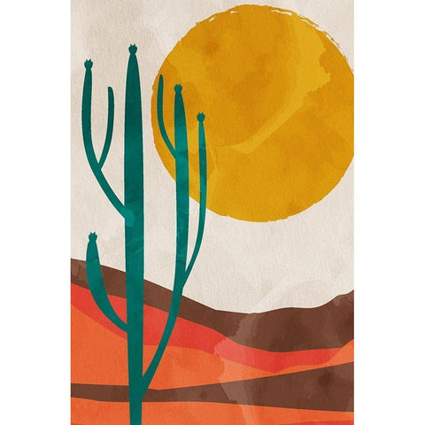 Desert Sun Black Modern Wood Framed Art Print by Allen, Kimberly