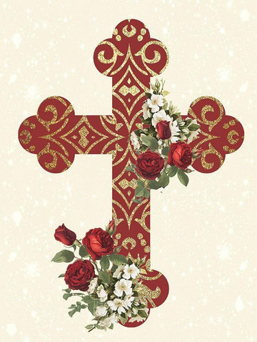 Pray 2 Black Ornate Wood Framed Art Print with Double Matting by Allen, Kimberly