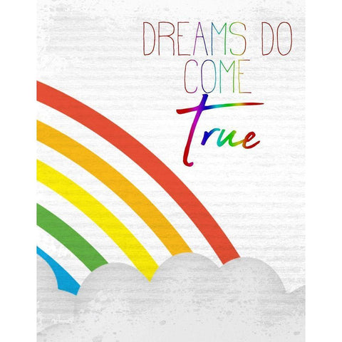 Dreams Come True 3 White Modern Wood Framed Art Print by Allen, Kimberly
