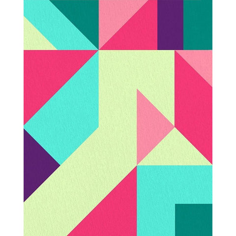 Shaped 2 Black Modern Wood Framed Art Print with Double Matting by Allen, Kimberly