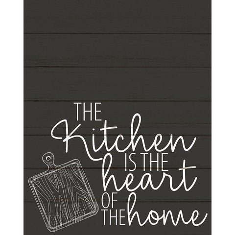 Heart of the Home White Modern Wood Framed Art Print by Allen, Kimberly