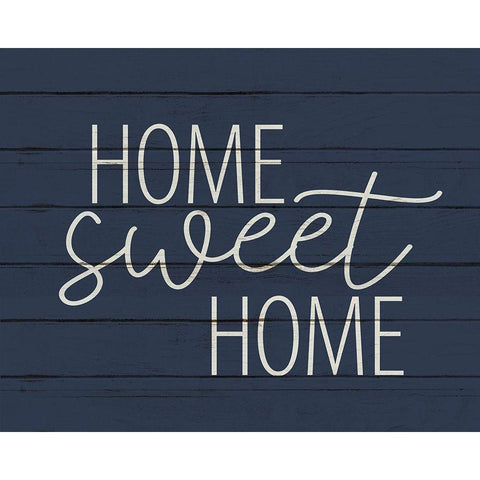 Home Sweet Home Wood Black Modern Wood Framed Art Print by Allen, Kimberly