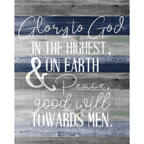 Glory to God in the Highest Gold Ornate Wood Framed Art Print with Double Matting by Allen, Kimberly
