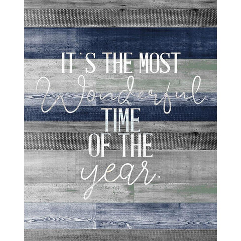 The Most Wonderful Time of the Year White Modern Wood Framed Art Print by Allen, Kimberly