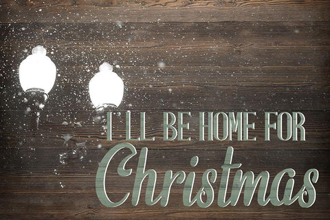 Ill Be Home White Modern Wood Framed Art Print with Double Matting by Allen, Kimberly