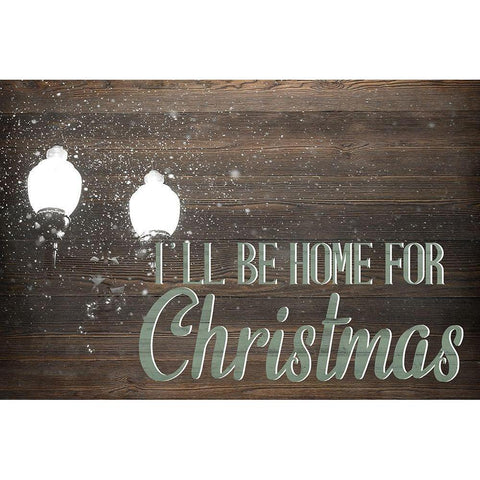 Ill Be Home Black Modern Wood Framed Art Print with Double Matting by Allen, Kimberly