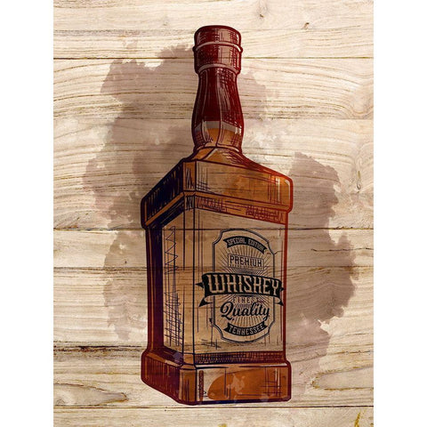 Whiskey 1 White Modern Wood Framed Art Print by Allen, Kimberly