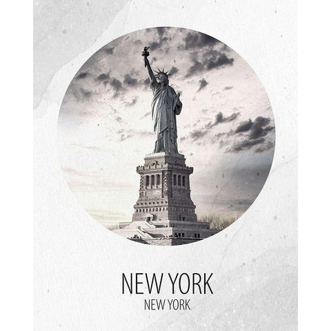 New York New York White Modern Wood Framed Art Print by Allen, Kimberly