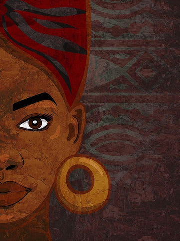 Her Gaze 1 White Modern Wood Framed Art Print with Double Matting by Allen, Kimberly