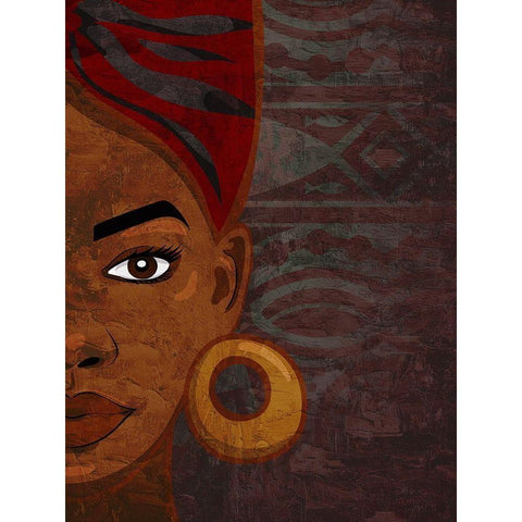 Her Gaze 1 White Modern Wood Framed Art Print by Allen, Kimberly