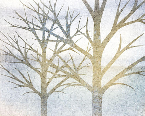 Blue Days 1 White Modern Wood Framed Art Print with Double Matting by Allen, Kimberly