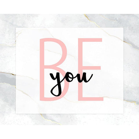 Be You 1 Black Modern Wood Framed Art Print with Double Matting by Allen, Kimberly