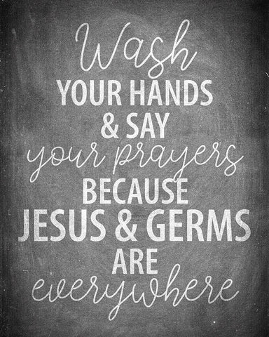 Bathroom Chalkboard 4 Black Ornate Wood Framed Art Print with Double Matting by Allen, Kimberly