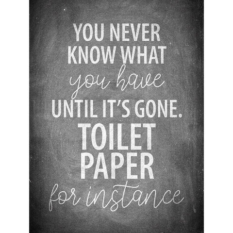 Bathroom Chalkboard 5 Gold Ornate Wood Framed Art Print with Double Matting by Allen, Kimberly