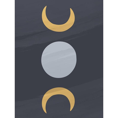 Moon Line Gold Ornate Wood Framed Art Print with Double Matting by Allen, Kimberly