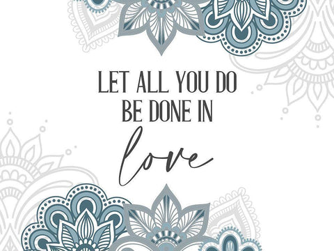 All You Do White Modern Wood Framed Art Print with Double Matting by Allen, Kimberly