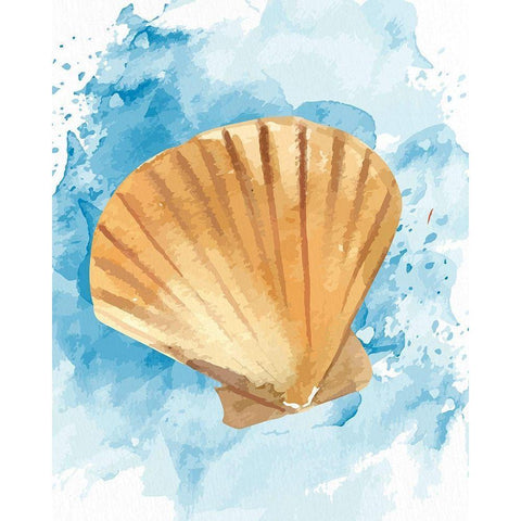 Coast Shell 3 Black Modern Wood Framed Art Print by Allen, Kimberly