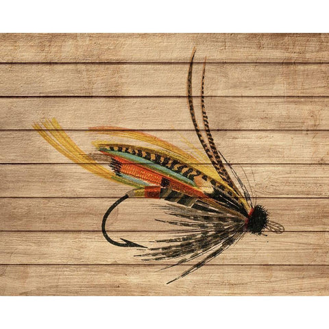 Fly Fishing 3 Gold Ornate Wood Framed Art Print with Double Matting by Allen, Kimberly