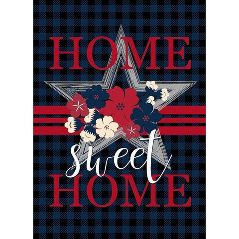 Home Sweet Home Star Gold Ornate Wood Framed Art Print with Double Matting by Allen, Kimberly