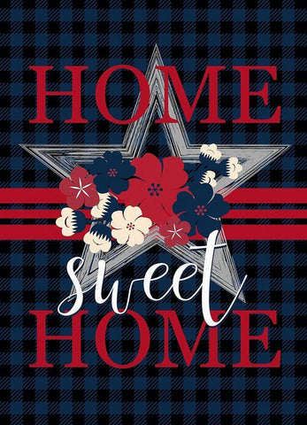 Home Sweet Home Star Black Ornate Wood Framed Art Print with Double Matting by Allen, Kimberly