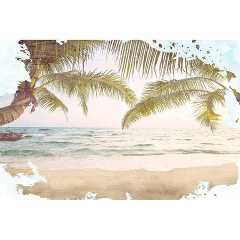 Paradise Black Modern Wood Framed Art Print with Double Matting by Allen, Kimberly