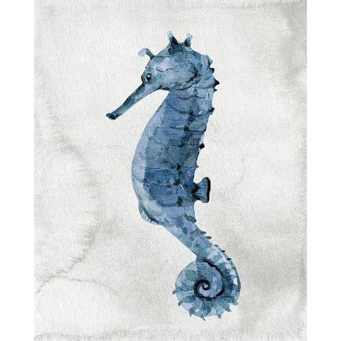 Sea Life 1 Black Modern Wood Framed Art Print by Allen, Kimberly