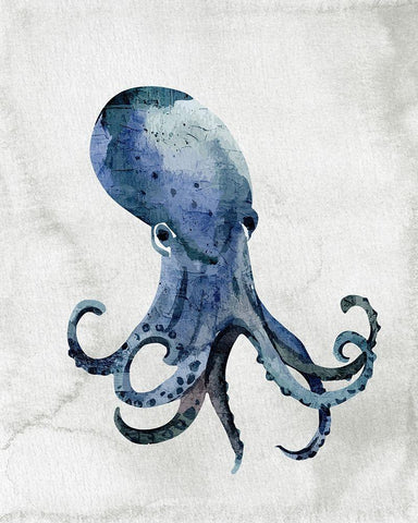 Sea Life 3 Black Ornate Wood Framed Art Print with Double Matting by Allen, Kimberly