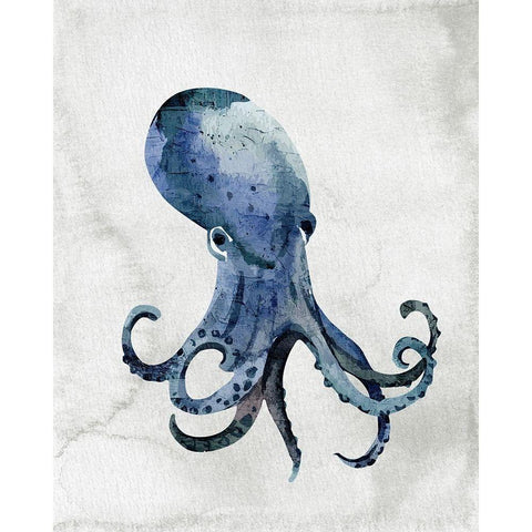 Sea Life 3 Black Modern Wood Framed Art Print by Allen, Kimberly