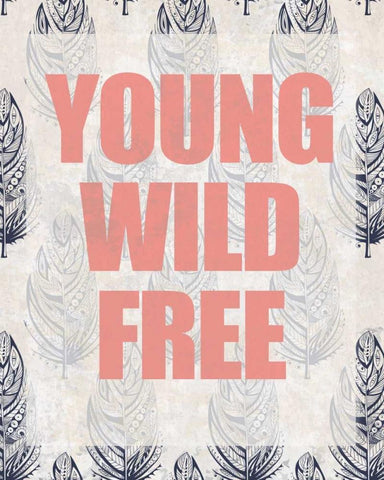 Young Wild Free Black Ornate Wood Framed Art Print with Double Matting by Allen, Kimberly