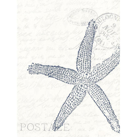 Seaside Card 4 Gold Ornate Wood Framed Art Print with Double Matting by Allen, Kimberly