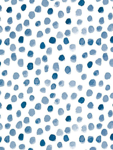 Dots 1 White Modern Wood Framed Art Print with Double Matting by Allen, Kimberly