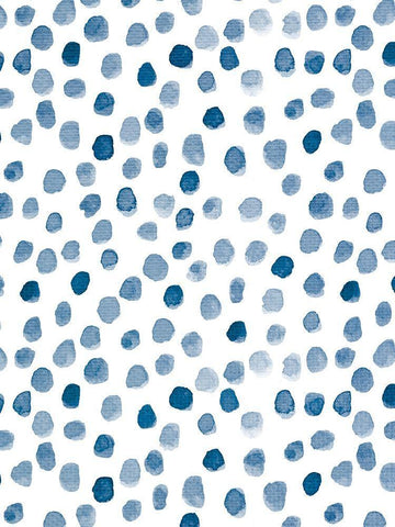 Dots 3 White Modern Wood Framed Art Print with Double Matting by Allen, Kimberly