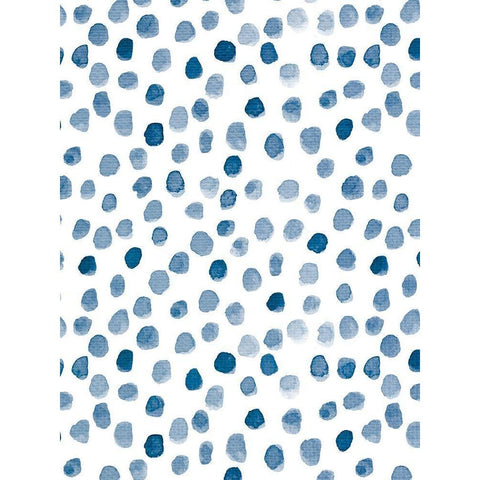 Dots 3 Black Modern Wood Framed Art Print with Double Matting by Allen, Kimberly