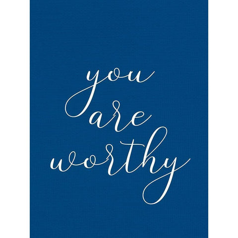 You are Worthy Black Modern Wood Framed Art Print by Allen, Kimberly