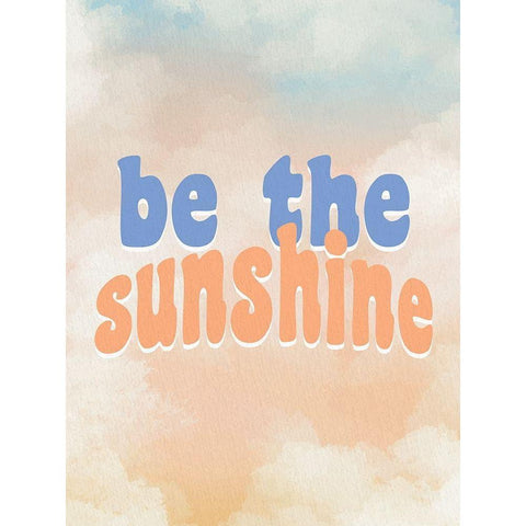 Be the Sunshine Black Modern Wood Framed Art Print with Double Matting by Allen, Kimberly