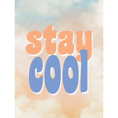 Stay Cool Gold Ornate Wood Framed Art Print with Double Matting by Allen, Kimberly