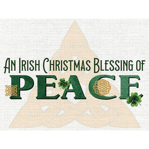 An Irish Christmas White Modern Wood Framed Art Print by Allen, Kimberly