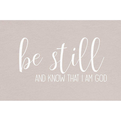Be Still Springs Gold Ornate Wood Framed Art Print with Double Matting by Allen, Kimberly