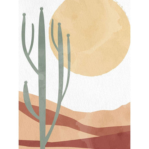 In the Desert Sun Black Modern Wood Framed Art Print by Allen, Kimberly