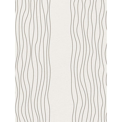 In Line 3 White Modern Wood Framed Art Print by Allen, Kimberly