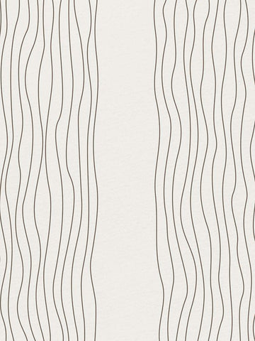In Line 3 White Modern Wood Framed Art Print with Double Matting by Allen, Kimberly