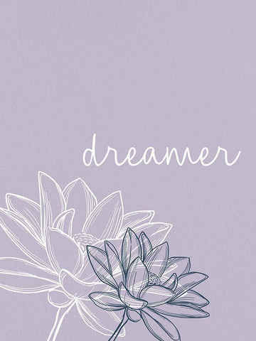 Dreamer Black Ornate Wood Framed Art Print with Double Matting by Allen, Kimberly