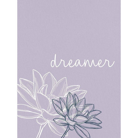 Dreamer Black Modern Wood Framed Art Print with Double Matting by Allen, Kimberly