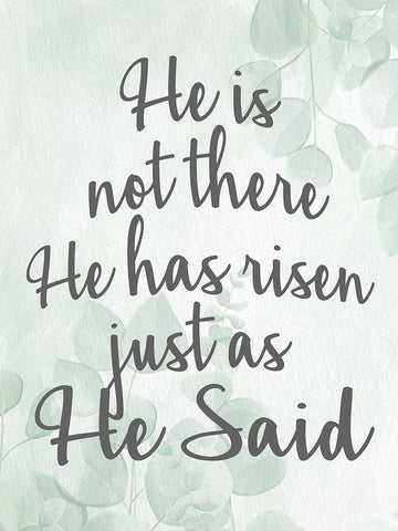 He is not There White Modern Wood Framed Art Print with Double Matting by Allen, Kimberly