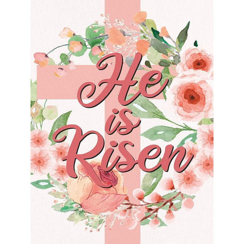 He is Risen Black Modern Wood Framed Art Print by Allen, Kimberly