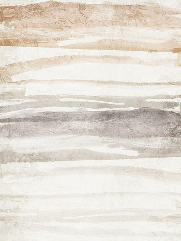Layers of Earth White Modern Wood Framed Art Print with Double Matting by Allen, Kimberly