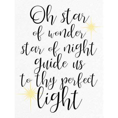 Oh Star White Modern Wood Framed Art Print by Allen, Kimberly