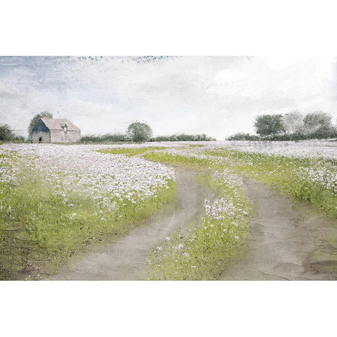Country Roads Black Modern Wood Framed Art Print by Allen, Kimberly